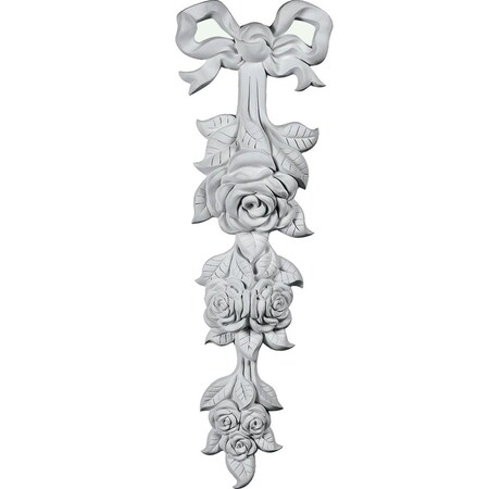 Ekena Millwork 5 1/8"W  x 15 3/4"H x 1 5/8"P Medium Rose Drop Onlay ONL05X15X02RO